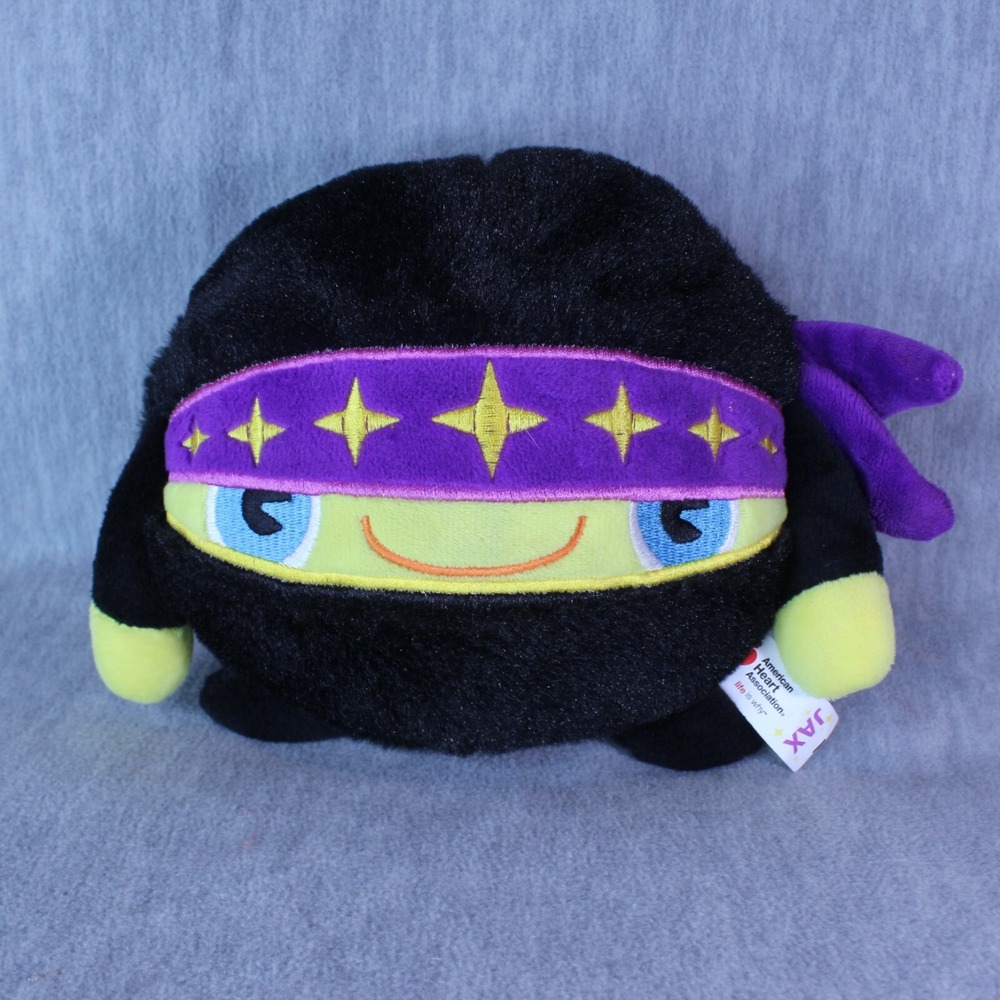 JAX American Heart Association NINJA 9" Plush Stuffed Toy SNUGGLE
